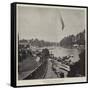 Henley Regatta, the Course from the Bridge-null-Framed Stretched Canvas