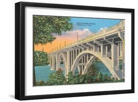 Henley Street Bridge, Knoxville-null-Framed Art Print