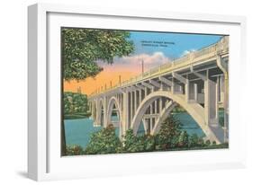 Henley Street Bridge, Knoxville-null-Framed Art Print