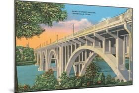 Henley Street Bridge, Knoxville-null-Mounted Art Print