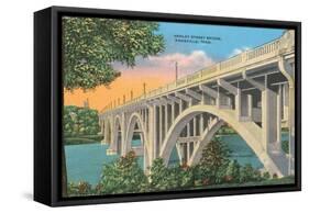 Henley Street Bridge, Knoxville-null-Framed Stretched Canvas
