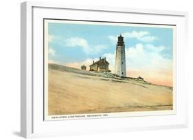 Henlopen Lighthouse, Rehoboth, Delaware-null-Framed Art Print