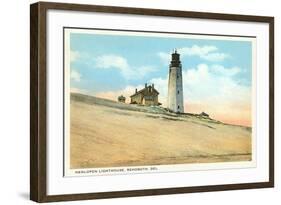 Henlopen Lighthouse, Rehoboth, Delaware-null-Framed Art Print