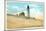 Henlopen Lighthouse, Rehoboth, Delaware-null-Mounted Art Print