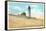 Henlopen Lighthouse, Rehoboth, Delaware-null-Framed Stretched Canvas