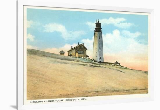 Henlopen Lighthouse, Rehoboth, Delaware-null-Framed Art Print