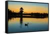 Henly Lake Dawn-rghenry-Framed Stretched Canvas