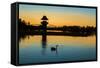 Henly Lake Dawn-rghenry-Framed Stretched Canvas