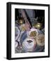 Henna-Dyed Hand Reaches for Traditional Nubian Food, Askoba, Aswan, Egypt-Cindy Miller Hopkins-Framed Photographic Print