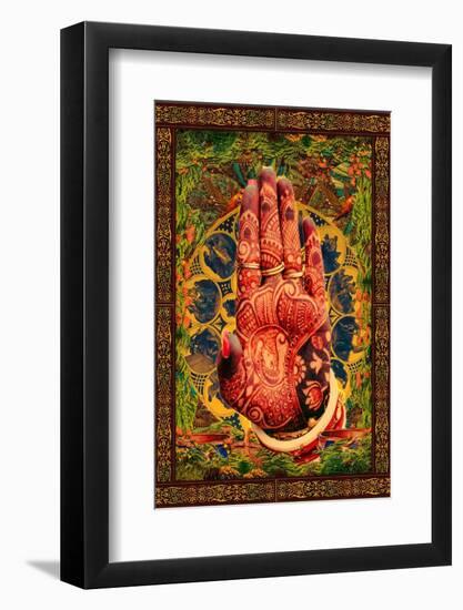 Henna Hand-CosmoZach-Framed Photographic Print