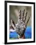 Henna Tattoo on Woman's Hands, Dakshin Kali, Nepal, Asia-Godong-Framed Photographic Print