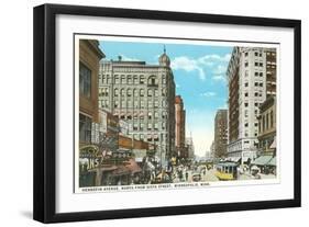 Hennepin Avenue, Minneapolis, Minnesota-null-Framed Art Print