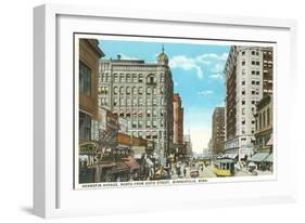 Hennepin Avenue, Minneapolis, Minnesota-null-Framed Art Print