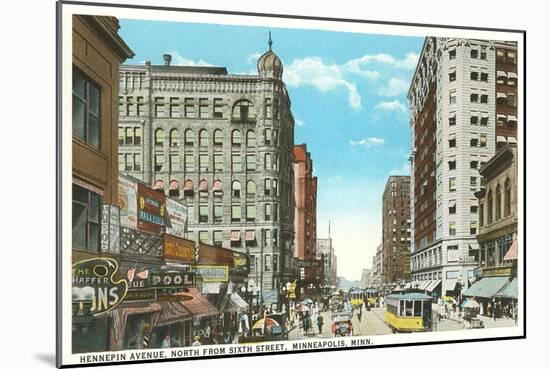 Hennepin Avenue, Minneapolis, Minnesota-null-Mounted Art Print