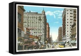 Hennepin Avenue, Minneapolis, Minnesota-null-Framed Stretched Canvas