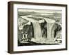 Hennepin's Sketch of Niagara in 1678, USA-null-Framed Giclee Print