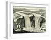 Hennepin's Sketch of Niagara in 1678, USA-null-Framed Giclee Print