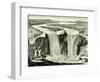 Hennepin's Sketch of Niagara in 1678, USA-null-Framed Giclee Print