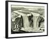 Hennepin's Sketch of Niagara in 1678, USA-null-Framed Giclee Print