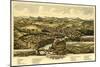 Henniker, New Hampshire - Panoramic Map-Lantern Press-Mounted Art Print