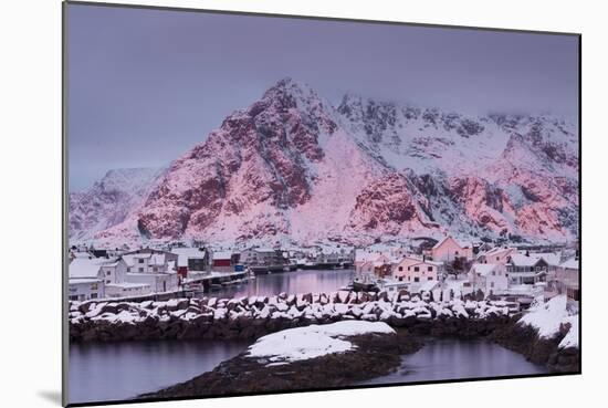 Henningsvaer (Fishing Village), Ausvagoya (Island), Lofoten, 'Nordland' (County), Norway-Rainer Mirau-Mounted Photographic Print