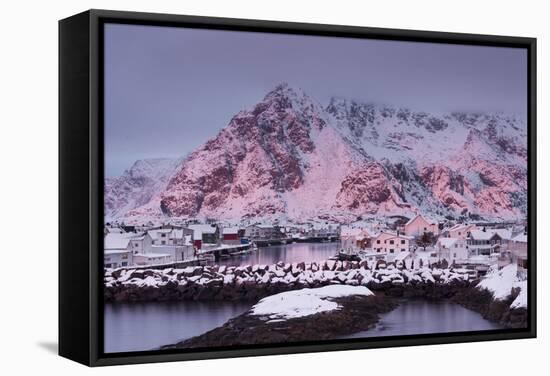 Henningsvaer (Fishing Village), Ausvagoya (Island), Lofoten, 'Nordland' (County), Norway-Rainer Mirau-Framed Stretched Canvas