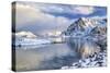 Henningsvaer Fjord. Lofoten Islands. Norway. Europe-ClickAlps-Stretched Canvas
