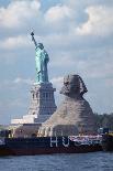 Giant Sphinx Replica and Statue of Liberty-Henny Abrams-Photographic Print