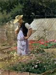 A Corner of the Rose Garden at Bagatelle-Henri Adolphe Laissement-Stretched Canvas