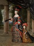 Portrait of Anne of Austria (1601-166)-Henri Beaubrun-Framed Stretched Canvas