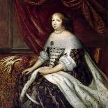 Portrait of Anne of Austria (1601-166)-Henri Beaubrun-Framed Stretched Canvas