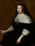 Portrait of Anne of Austria (1601-166)-Henri Beaubrun-Framed Giclee Print