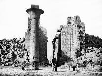 Temple Ruins, Nubia, Egypt, 1887-Henri Bechard-Giclee Print