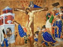 Altar of Saint Denis:Communion and Martyrdom of Saint Denis-Henri Bellechose-Framed Stretched Canvas
