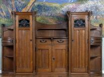 Art Nouveau Style Welsh Dresser, Part of Dining Room Set, 1905-1908-Henri Bellery-desfontaines-Stretched Canvas
