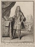 Composer Jean-Baptiste Lully, before 1711-Henri Bonnart-Mounted Giclee Print