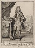 Composer Jean-Baptiste Lully, before 1711-Henri Bonnart-Giclee Print