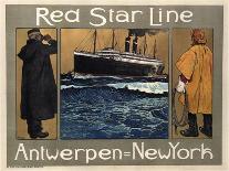 Red Star Line, 1908-Henri Cassiers-Stretched Canvas