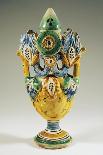 Puzzle Flask, Painted Maiolica, Ariano Irpino Manufacture, Campania, Italy-Henri Cros-Stretched Canvas