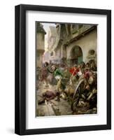 Henri de La Rochejaquelein at the Battle of Cholet, 17th October 1793-Paul Emile Boutigny-Framed Giclee Print