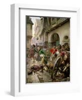 Henri de La Rochejaquelein at the Battle of Cholet, 17th October 1793-Paul Emile Boutigny-Framed Giclee Print