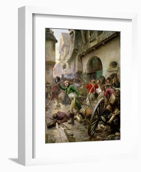 Henri de La Rochejaquelein at the Battle of Cholet, 17th October 1793-Paul Emile Boutigny-Framed Giclee Print
