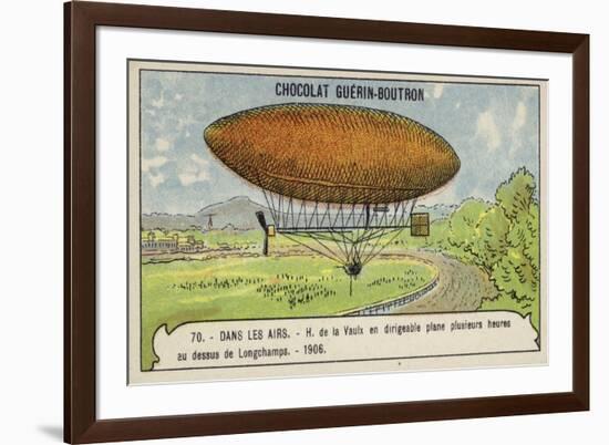 Henri De La Vaulx Hovering in an Airship Above Longchamps for Several Hours, 1906-null-Framed Giclee Print