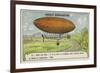 Henri De La Vaulx Hovering in an Airship Above Longchamps for Several Hours, 1906-null-Framed Giclee Print