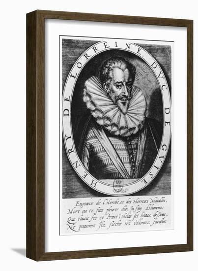 Henri De Lorraine, Duc De Guise-Thomas de Leu-Framed Giclee Print