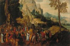 Landscape with Saint John the Baptist Preaching-Henri de Patinier-Mounted Giclee Print