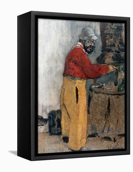Henri de Toulouse-Lautrec à Villeneuve-sur-Yonne (1898)-Edouard Vuillard-Framed Stretched Canvas
