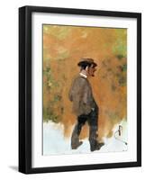 Henri de Toulouse-Lautrec Aged 19, 1883-Rene Princeteau-Framed Giclee Print