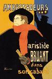 'Aristide Bruant in His Cabaret', (Poster), 1893-Henri de Toulouse-Lautrec-Giclee Print