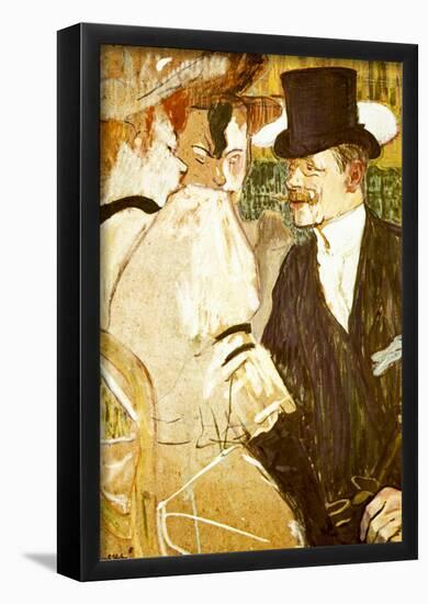 Henri de Toulouse-Lautrec Anglais at Moulin Rouge Art Print Poster-null-Framed Poster